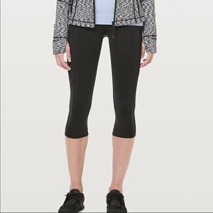 Lululemon Fast and free HR Crop 19” size 4